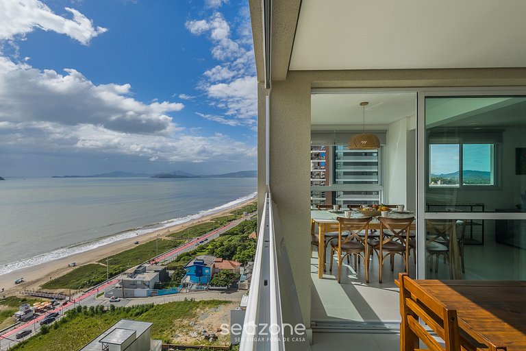 Apt 3Qt c/ Vista mar e churrasq. SHC1601