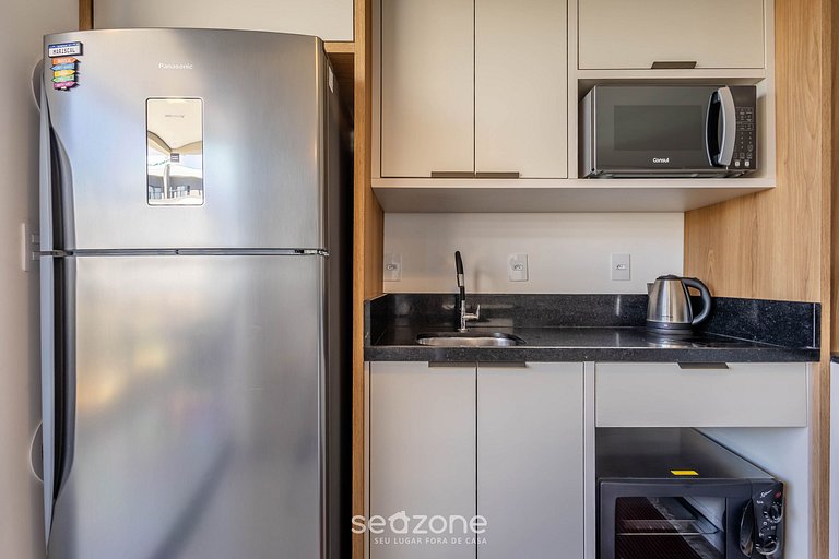 Apto c/ varanda e churrasq. a 250m do Mar RMP0102