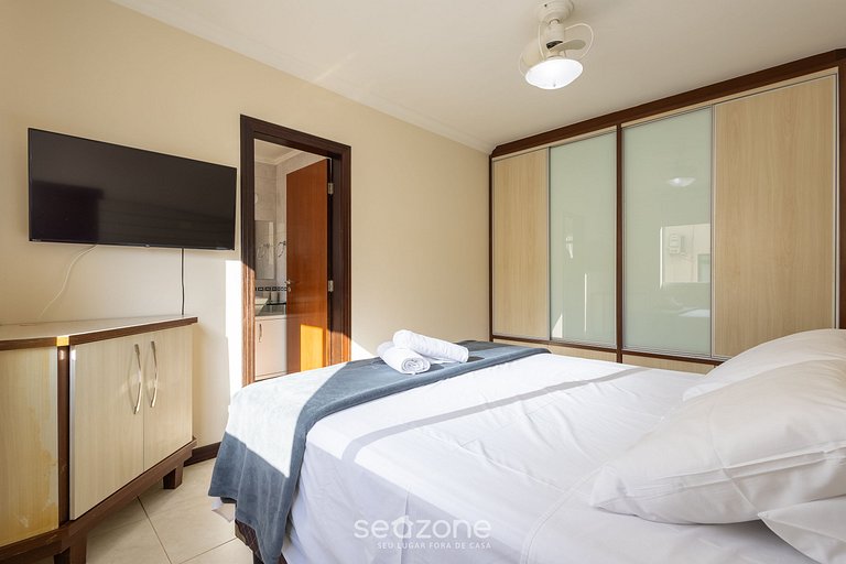 Apto c/ varanda gourmet à beira-mar RKR0502