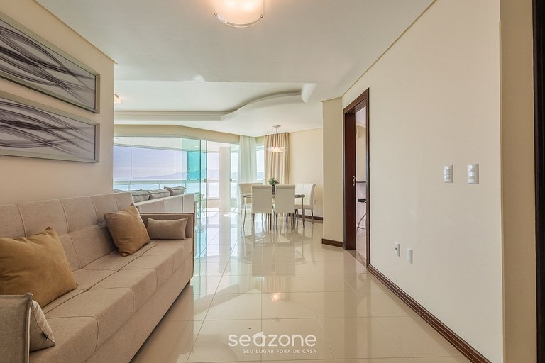 Apto c/ varanda gourmet à beira-mar RKR0502