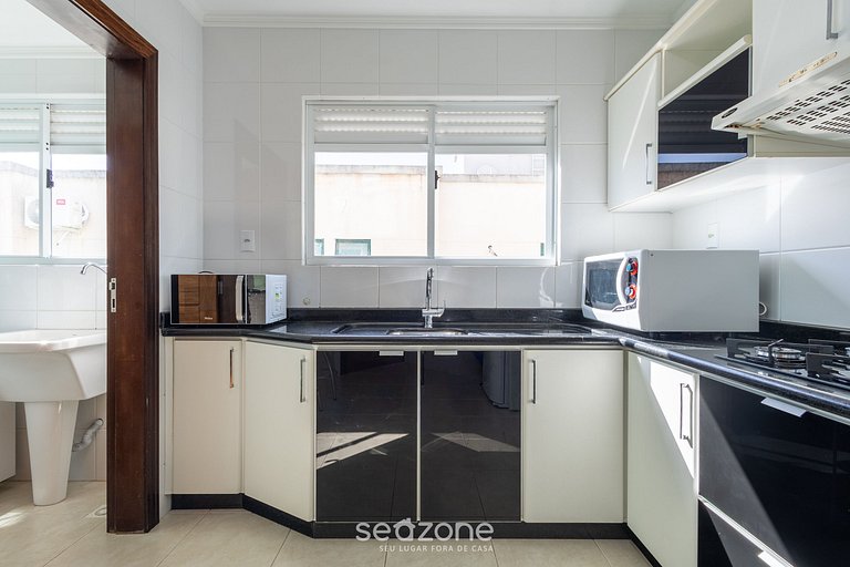 Apto c/ varanda gourmet à beira-mar RKR0502