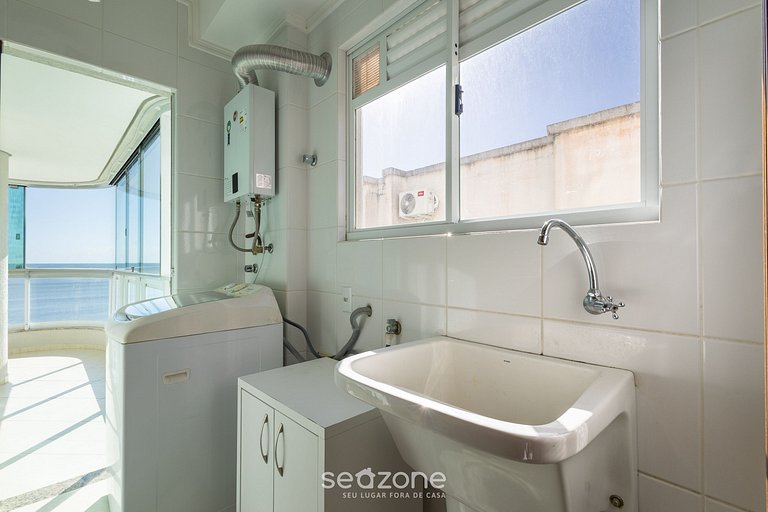 Apto c/ varanda gourmet à beira-mar RKR0502