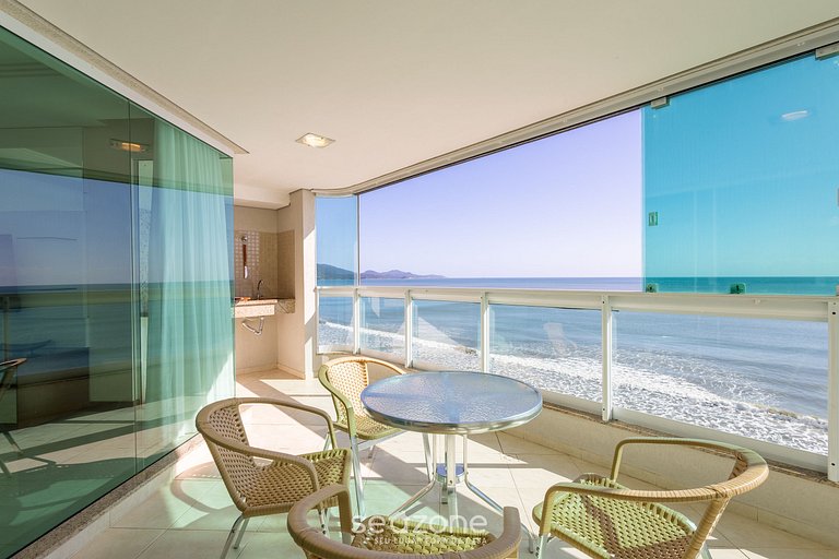 Apto c/ varanda gourmet à beira-mar RKR0502