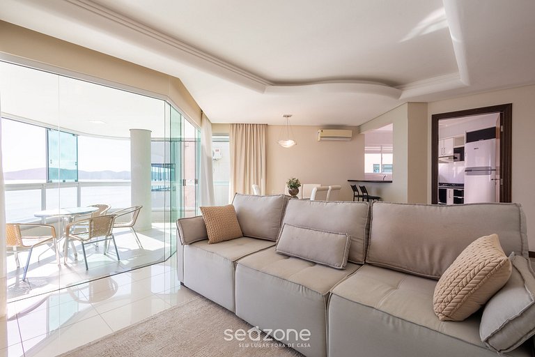 Apto c/ varanda gourmet à beira-mar RKR0502