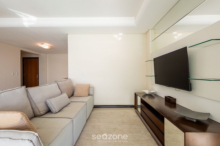 Apto c/ varanda gourmet à beira-mar RKR0502