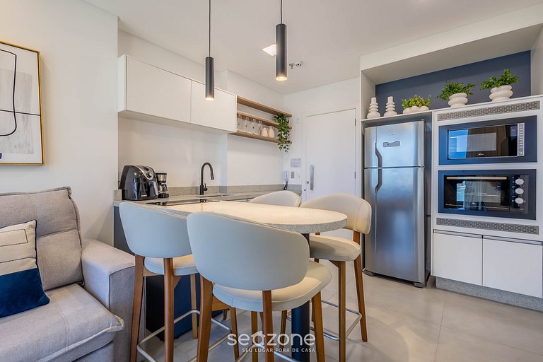 Apto 1D cond. c/piscina 280 m playa MHF1107