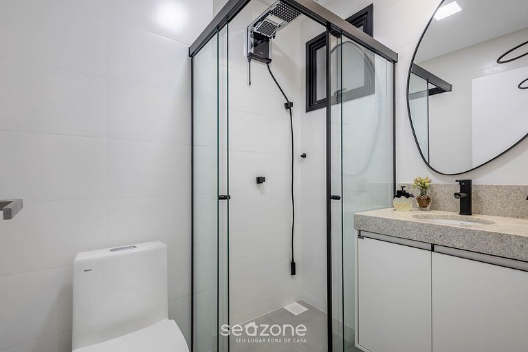 Apto 1Q em Cond c/ Piscina a 280m da Praia MHF1107