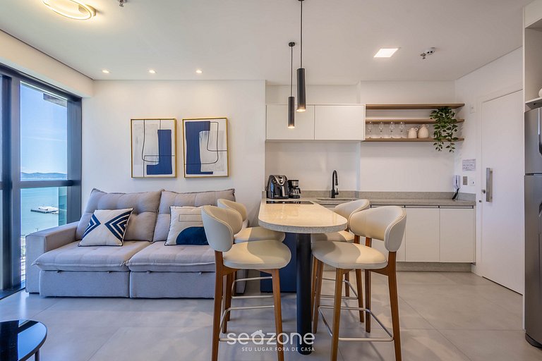 Apto 1Q em Cond c/ Piscina a 280m da Praia MHF1107