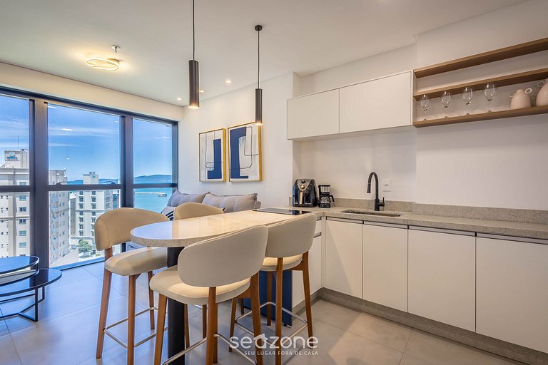 Apto 1Q em Cond c/ Piscina a 280m da Praia MHF1107