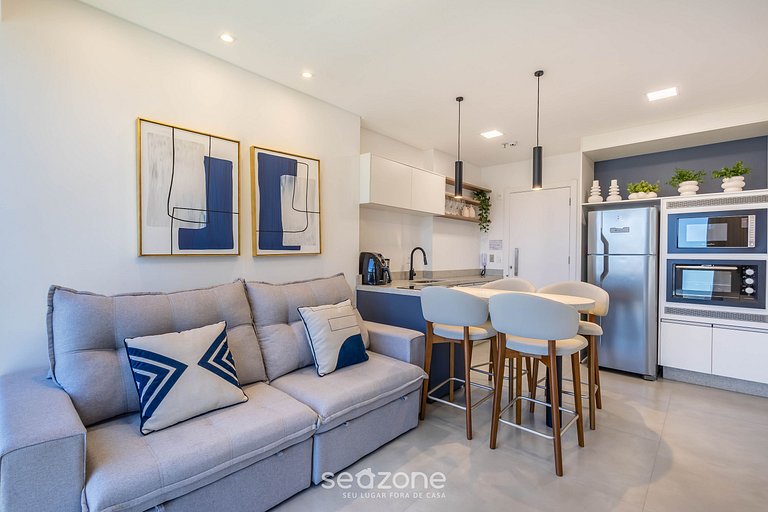 Apto 1D cond. c/piscina 280 m playa MHF1107