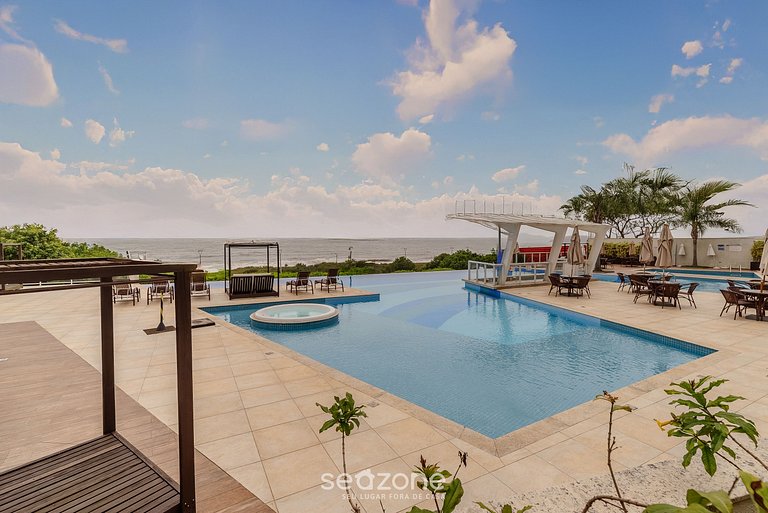 Apto Vista al Mar con parrilla BBH1003