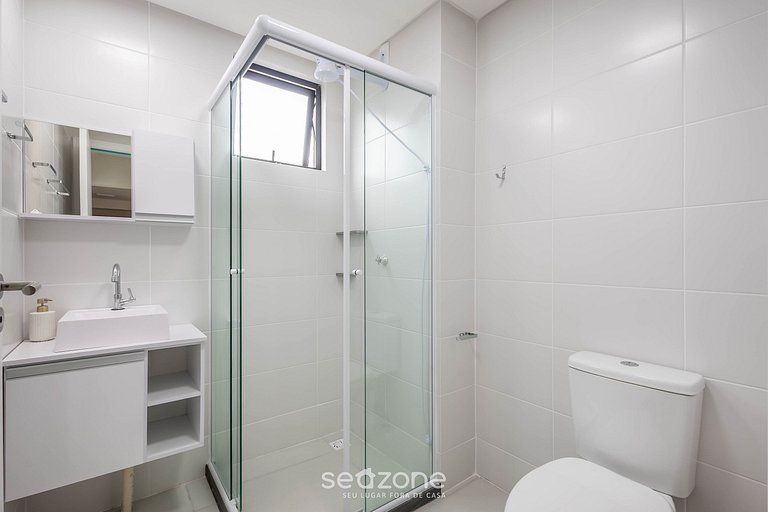 Apto con balcón y parrilla a 500 m del mar MCB0302