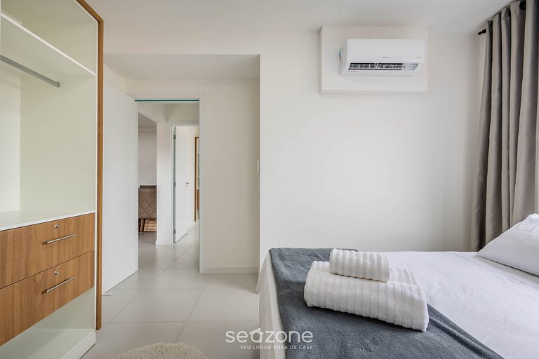 Apto con balcón y parrilla a 500 m del mar MCB0302