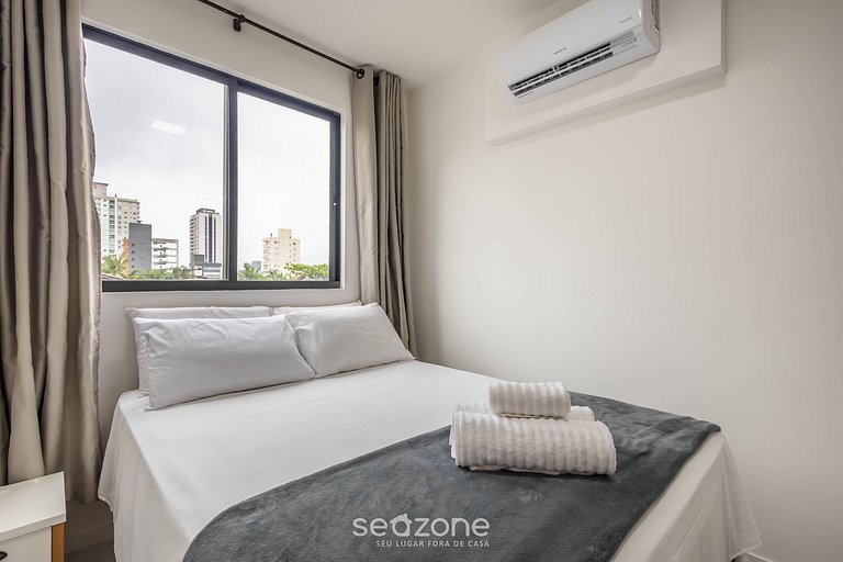 Apto con balcón y parrilla a 500 m del mar MCB0302