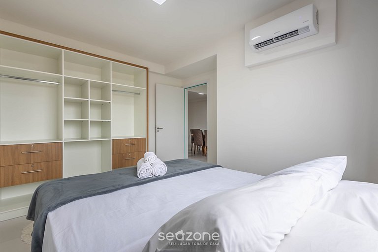 Apto con balcón y parrilla a 500 m del mar MCB0302