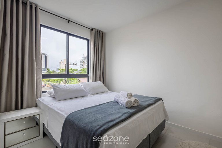 Apto con balcón y parrilla a 500 m del mar MCB0302