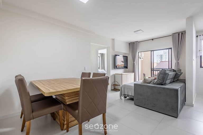 Apto con balcón y parrilla a 500 m del mar MCB0302