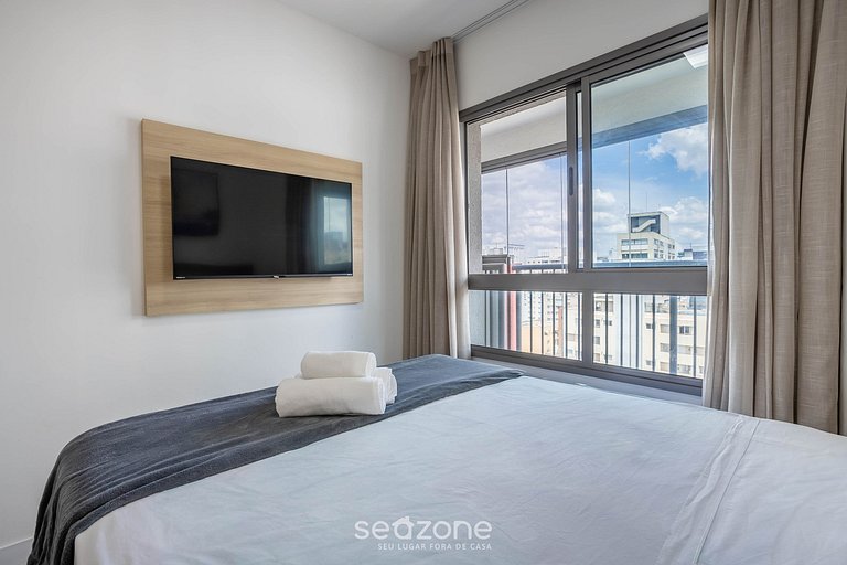 Apto Completo 250m do metrô Paulista NXO1402