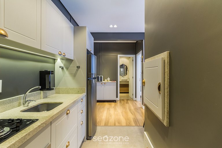 Apto Charmoso de 1 Dormitorio en Gramado CBG0305