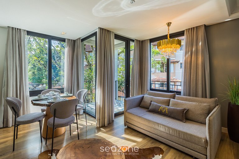 Ap Sofisticado de 1 Dormit en Gramado CBG0303