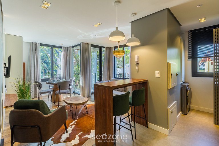 Ap Sofisticado de 1 Dormit en Gramado CBG0303