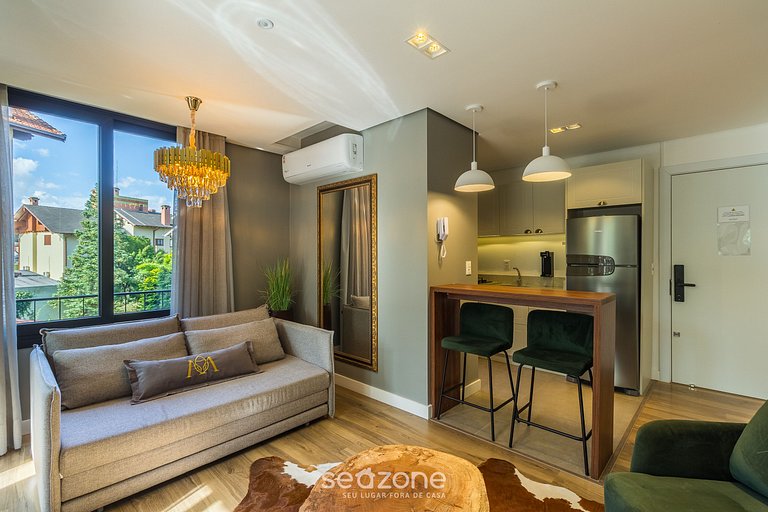 Apto Sofisticado 1 Quarto em Gramado CBG0303
