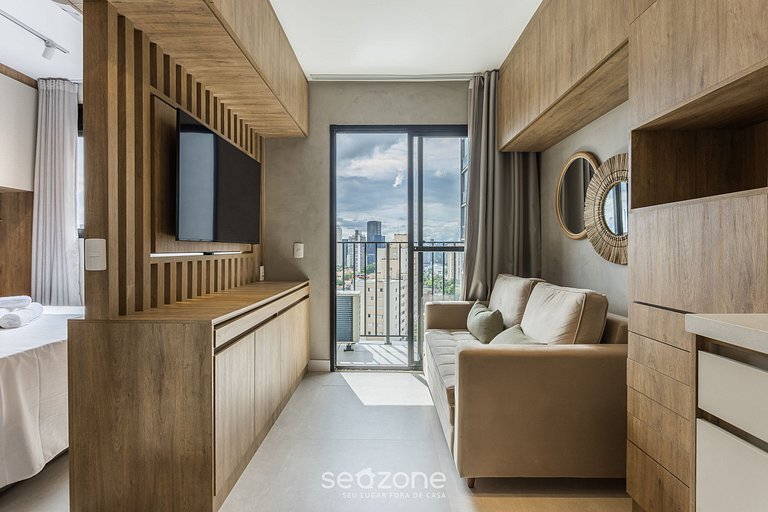 Estúdio em cond. C/ Piscina, Vila Olímpia VBV1810