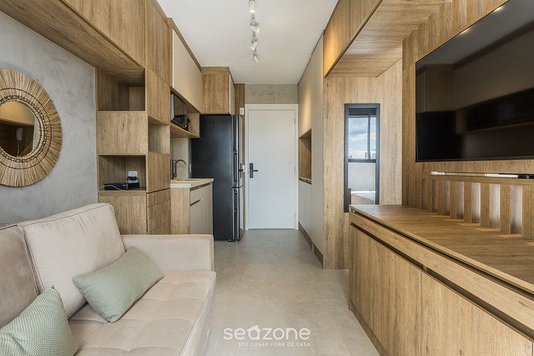 Estudio en edif. c/ piscina, Vila Olímpia VBV1810