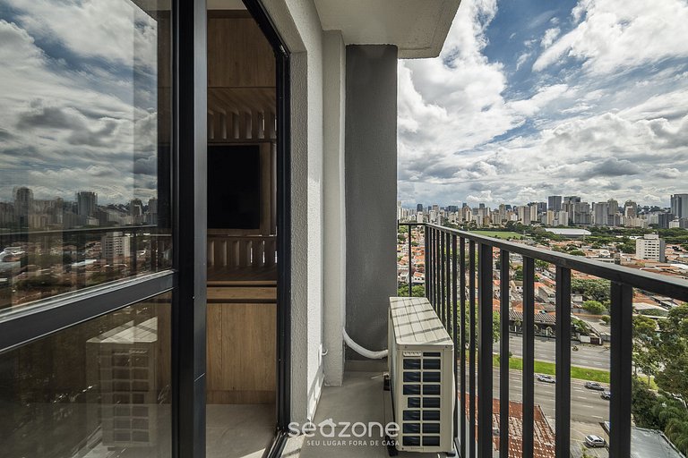 Estudio en edif. c/ piscina, Vila Olímpia VBV1810