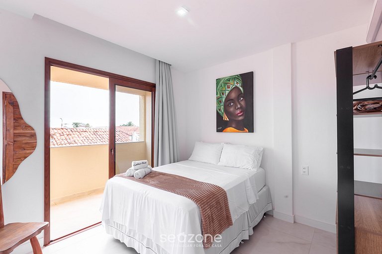 Apt 1 Hab a 160m Playa |Ed Cumbuco Real MCU0202