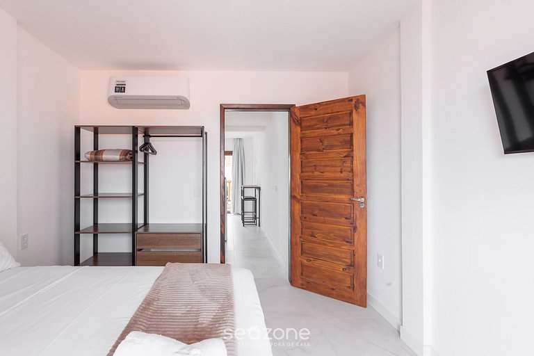 Apto 1 Quarto 160m Praia |Ed Cumbuco Real MCU0202