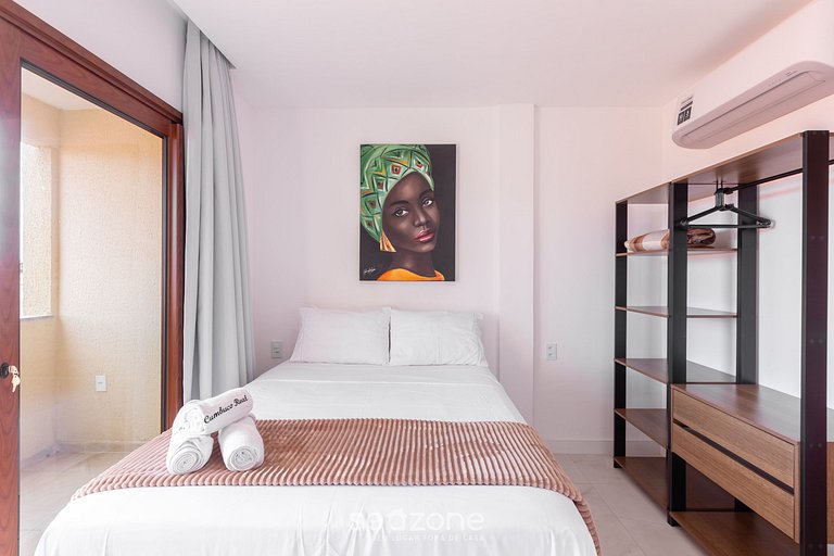 Apt 1 Hab a 160m Playa |Ed Cumbuco Real MCU0202