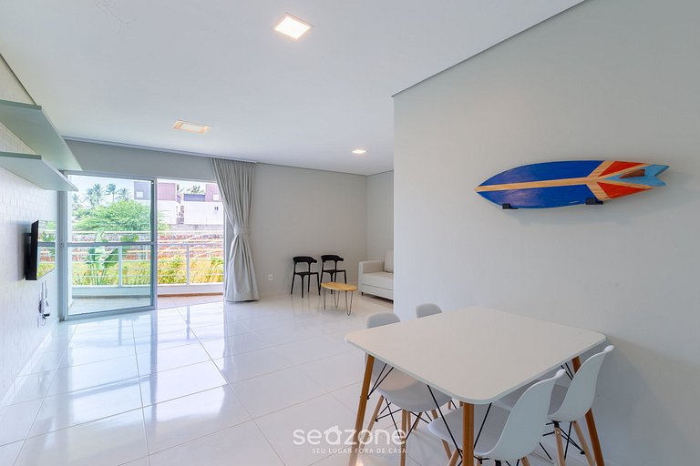 Apt a 1 Quadra da Praia em cond c/ Piscina KVI0106