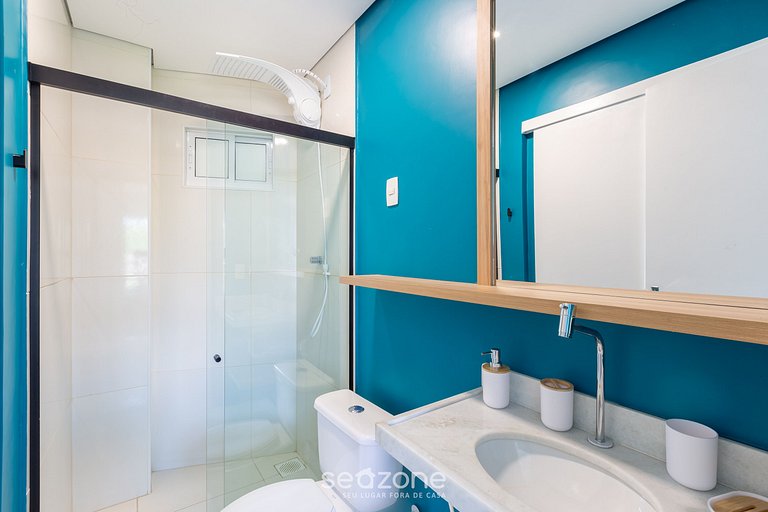 Apt a 1 Quadra da Praia em cond c/ Piscina KVI0106