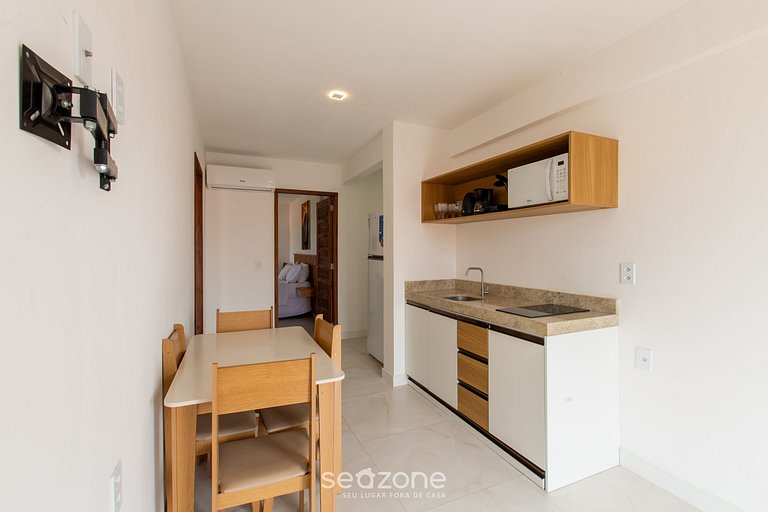 Apt Vista Mar 160m Playa |Ed Cumbuco Real MCU0201