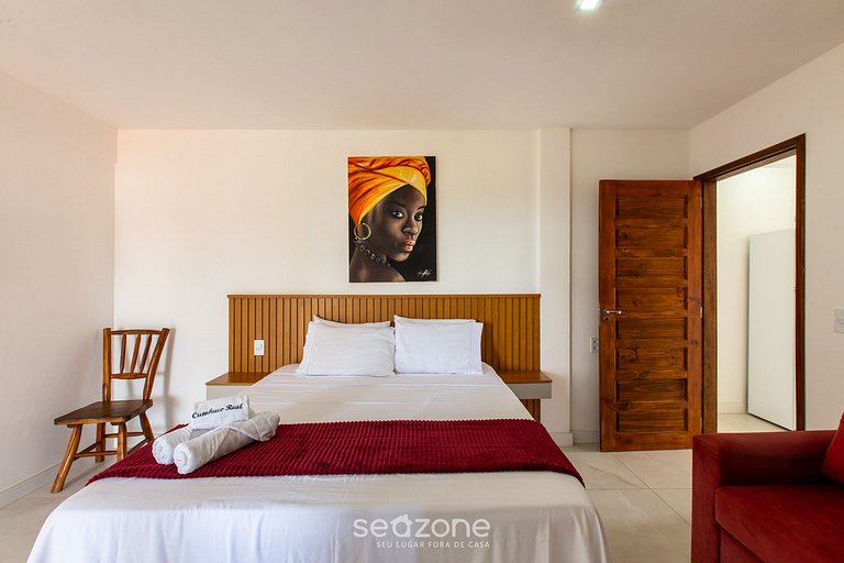 Apt Vista Mar 160m Playa |Ed Cumbuco Real MCU0201