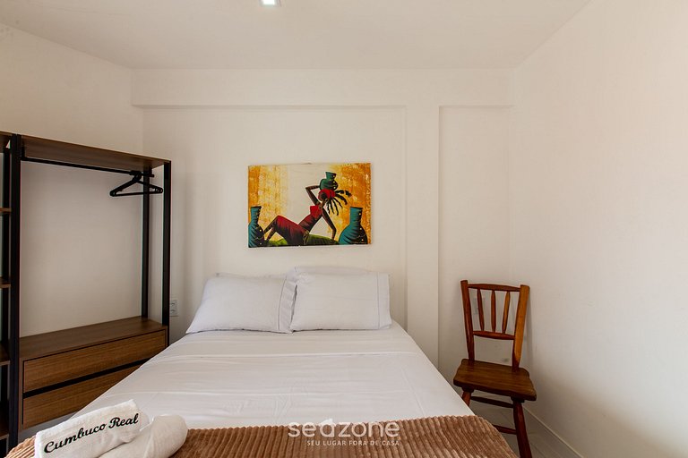 Apt Vista Mar 160m Playa |Ed Cumbuco Real MCU0201