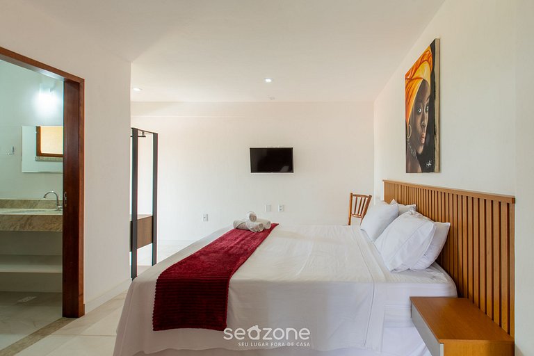 Apto Vista Mar 160m Praia |Ed Cumbuco Real-MCU0201