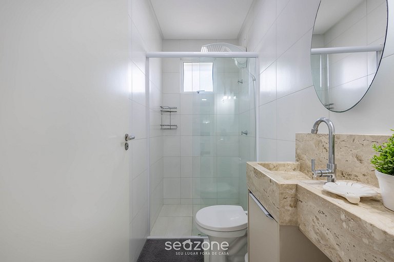 Apto c/ Churrasqueira a 750m da Praia EVP0504