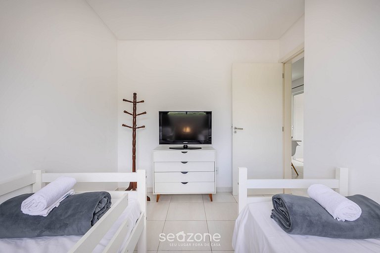 Apto c/ Churrasqueira a 750m da Praia EVP0504