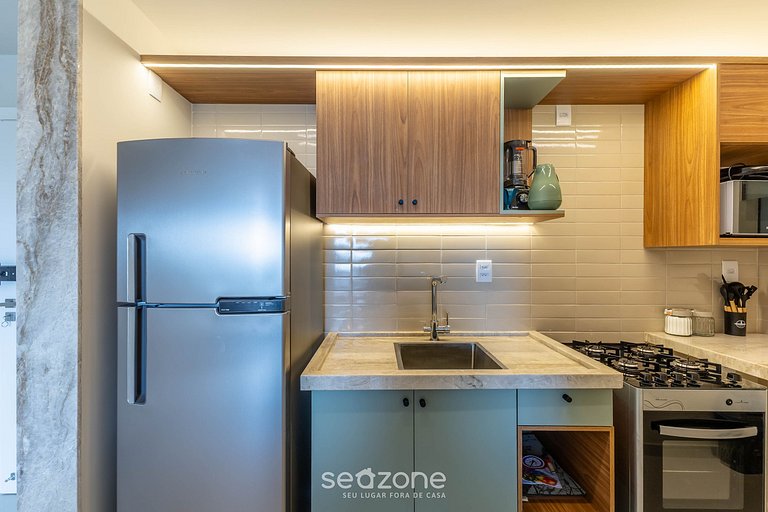 Apto Vista Mar Lateral em Frente a Praia BDT0608