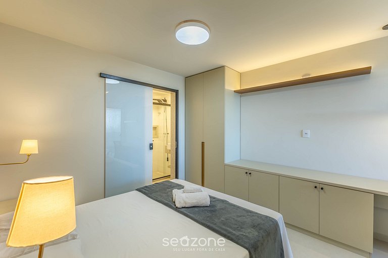 Apto Vista Mar Lateral em Frente a Praia BDT0608