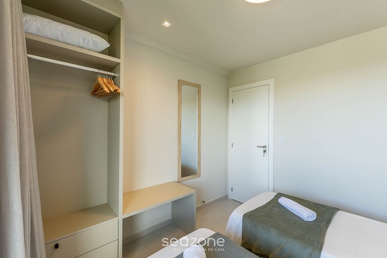 Apto Vista Mar Lateral em Frente a Praia BDT0608