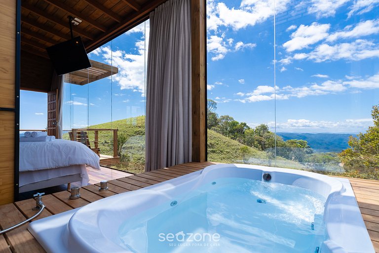 Cabaña c/jacuzzi cerca de Florianópolis VST026