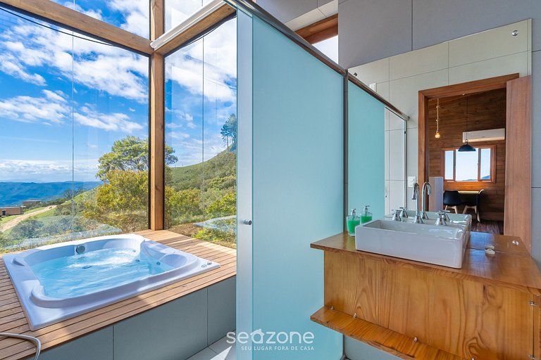 Cabaña c/jacuzzi cerca de Florianópolis VST026