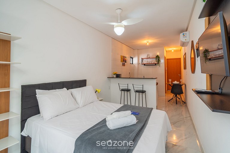 Estúdio a apenas 220 m da Praia do Bessa RSK0102