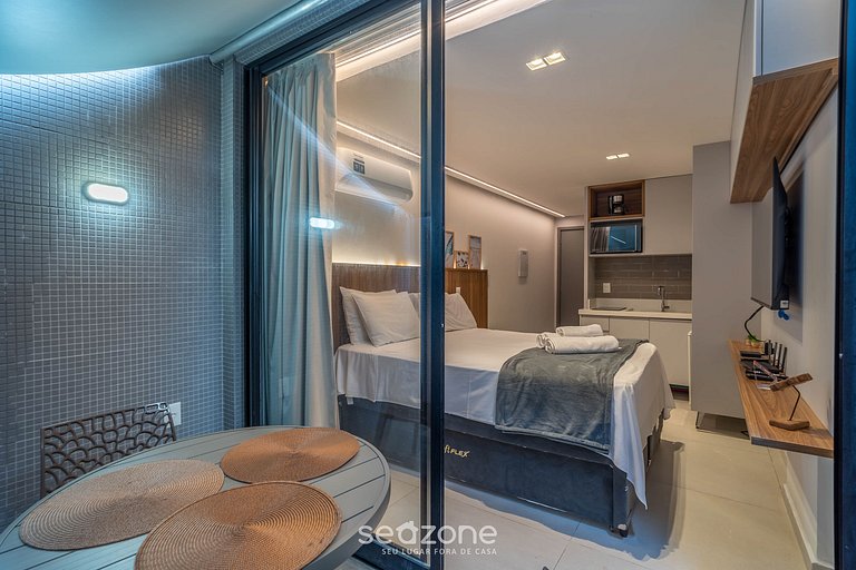 Studio em Condomínio Beira-Mar c/Piscina|BRE0116