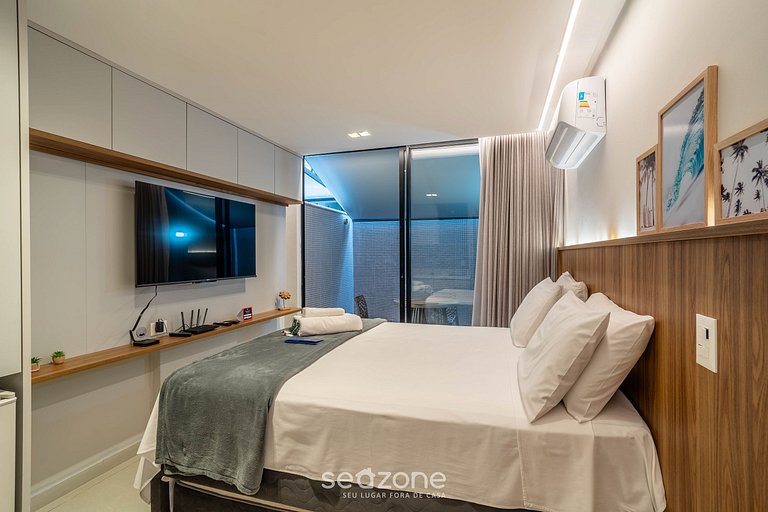 Studio en Condominio Frente Mar c/Piscina|BRE0116