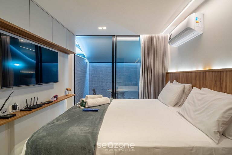 Confort en Condominio Frente Mar c/Piscina|BRE0116