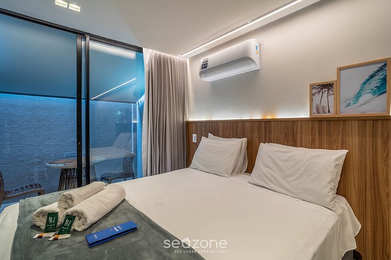 Studio en Condominio Frente Mar c/Piscina|BRE0116